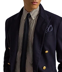 Polo Ralph Lauren Classic Fit Striped Stretch Poplin Long Sleeve Woven Shirt