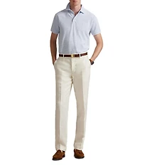 Polo Ralph Lauren Classic Fit Striped Tipped Stretch Mesh Short Sleeve Polo Shirt