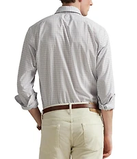 Polo Ralph Lauren Classic Fit Tattersall Stretch Poplin Long Sleeve Woven Shirt
