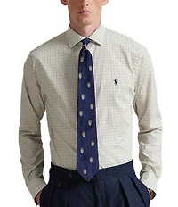 Polo Ralph Lauren Classic Fit Tattersall Stretch Poplin Long Sleeve Woven Shirt