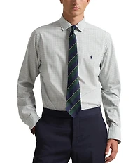 Polo Ralph Lauren Classic Fit Tattersall Stretch Poplin Long Sleeve Woven Shirt