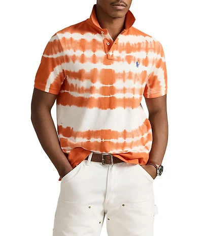 Polo Ralph Lauren Classic Fit Tie-Dye Mesh Short Sleeve Polo Shirt