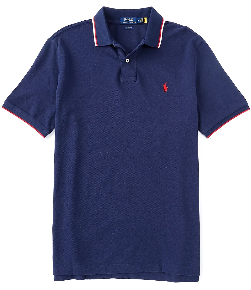 Polo Ralph Lauren Classic Fit Tipped Mesh Short Sleeve Polo Shirt