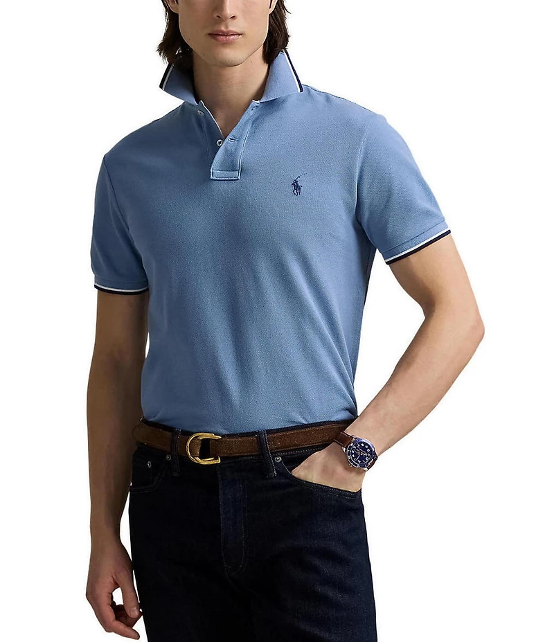 Polo Ralph Lauren Classic Fit Tipped Mesh Short Sleeve Polo Shirt