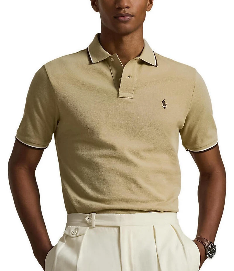 Polo Ralph Lauren Classic Fit Tipped Mesh Short Sleeve Polo Shirt