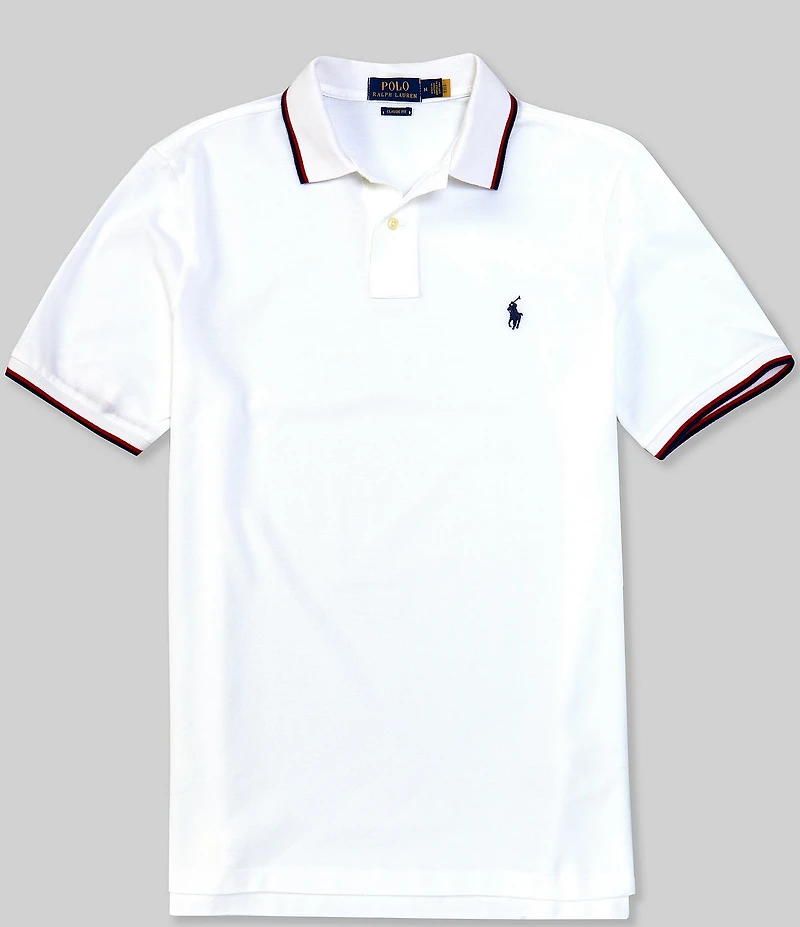 Polo Ralph Lauren Classic Fit Tipped Mesh Short Sleeve Polo Shirt