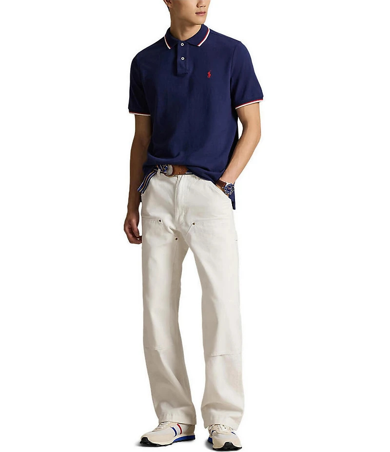 Polo Ralph Lauren Classic Fit Tipped Mesh Short Sleeve Polo Shirt