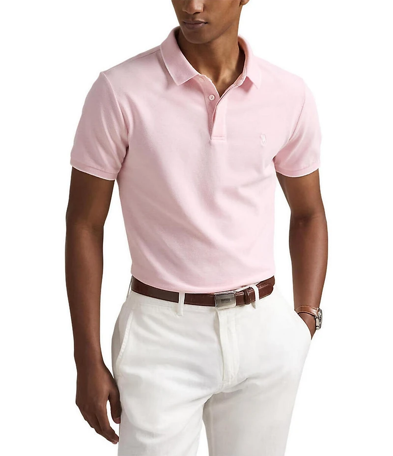 Polo Ralph Lauren Classic Fit Tipped Stretch Mesh Short Sleeve Polo Shirt