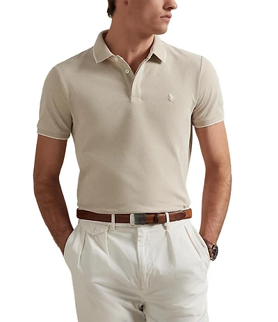 Polo Ralph Lauren Classic Fit Tipped Stretch Mesh Short Sleeve Polo Shirt