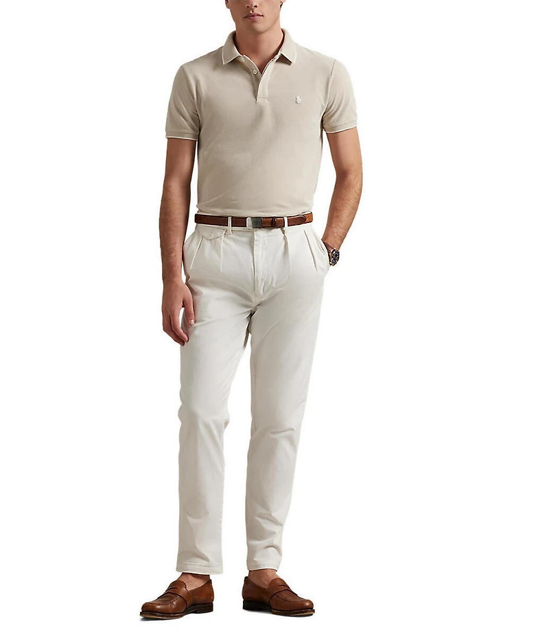 Polo Ralph Lauren Classic Fit Tipped Stretch Mesh Short Sleeve Polo Shirt