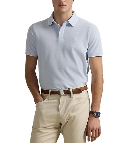 Polo Ralph Lauren Classic Fit Tipped Stretch Mesh Short Sleeve Polo Shirt