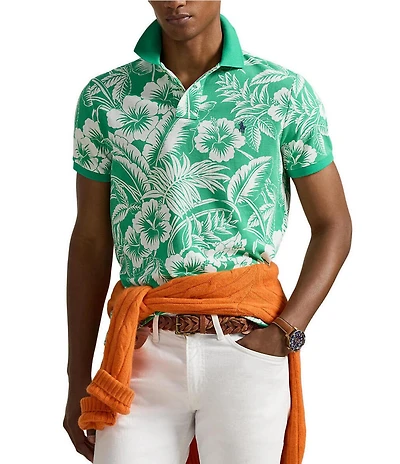 Polo Ralph Lauren Classic Fit Tropical Mesh Short Sleeve Polo Shirt
