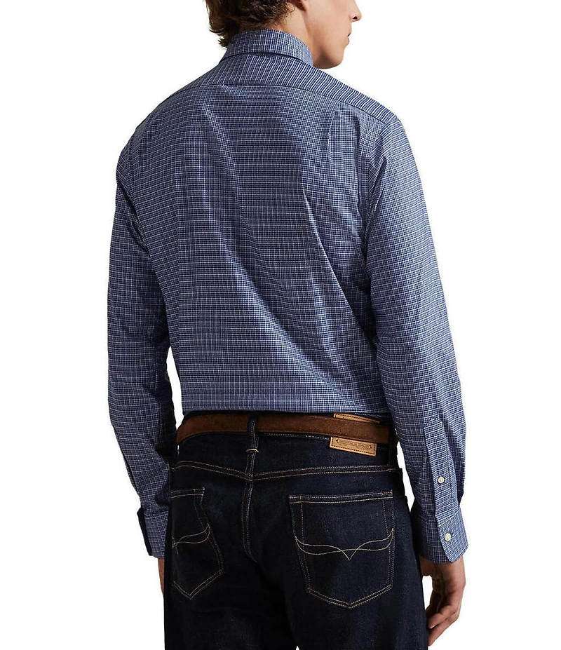 Polo Ralph Lauren Classic Fit Twill Plaid Performance Stretch Long Sleeve Woven Shirt