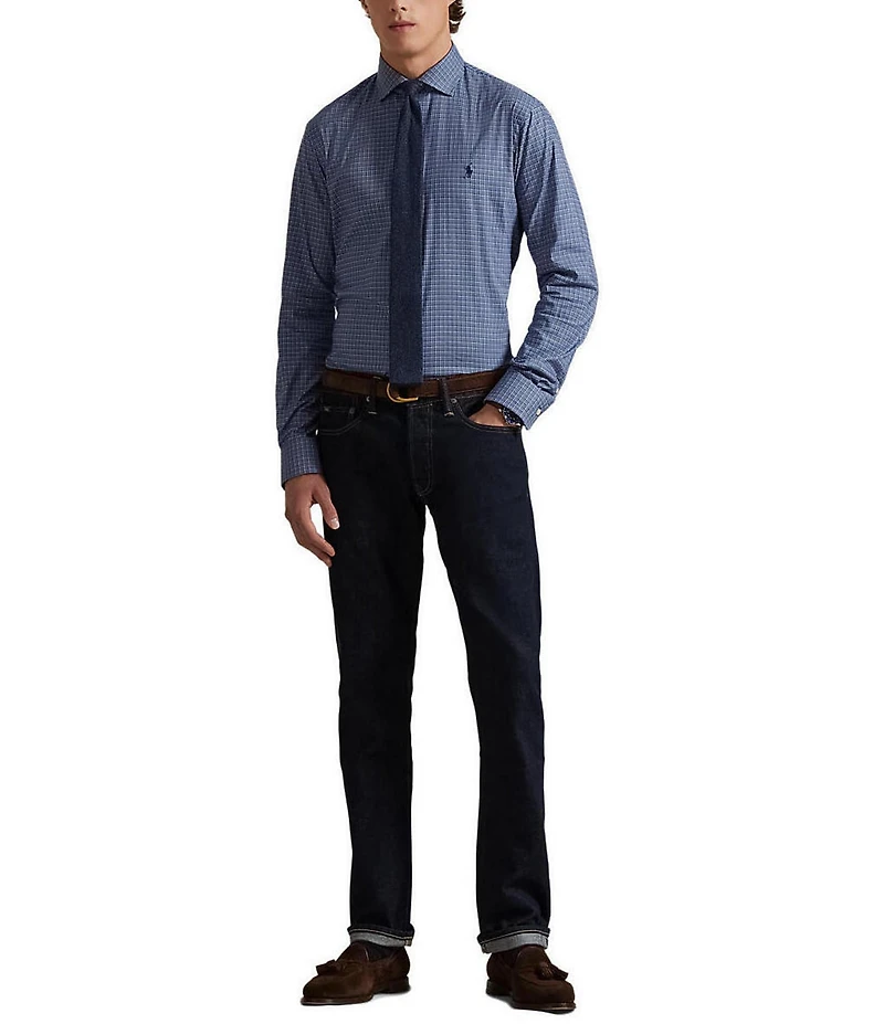 Polo Ralph Lauren Classic Fit Twill Plaid Performance Stretch Long Sleeve Woven Shirt