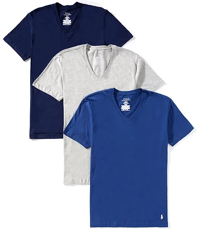 Polo Ralph Lauren Classic Fit V-Neck Undershirt T-Shirts 3-Pack