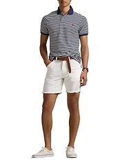 Polo Ralph Lauren Classic Fit Wide Striped Mesh Short Sleeve Polo Shirt