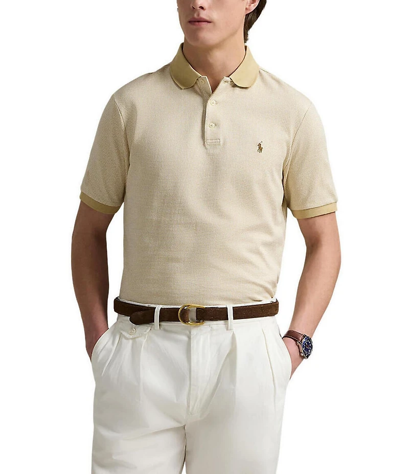 Polo Ralph Lauren Classic Houndstooth Jersey Short Sleeve Polo Shirt