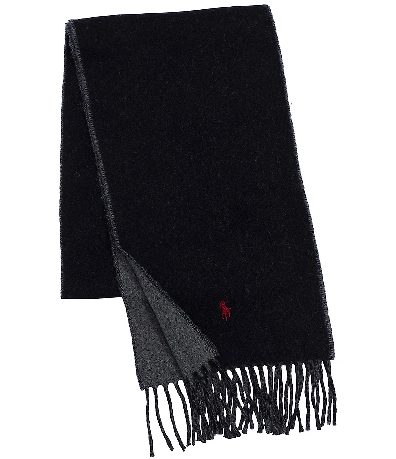 Polo Ralph Lauren Classic Reversible Wool Blend Scarf