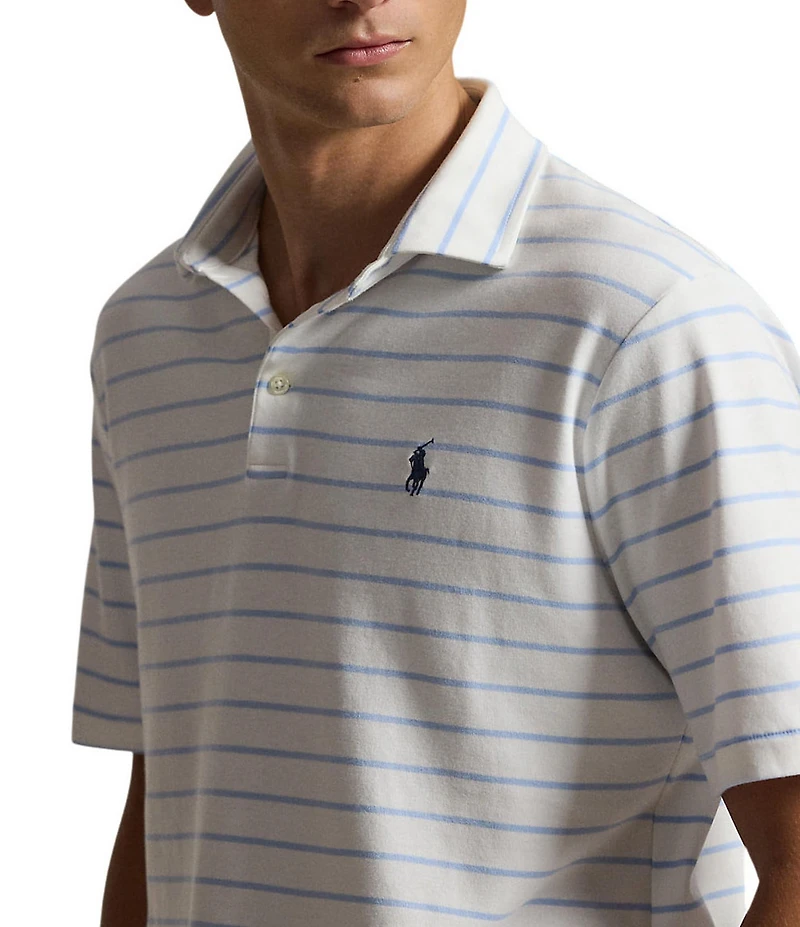 Polo Ralph Lauren Classic Striped Soft Cotton Short Sleeve Polo Shirt