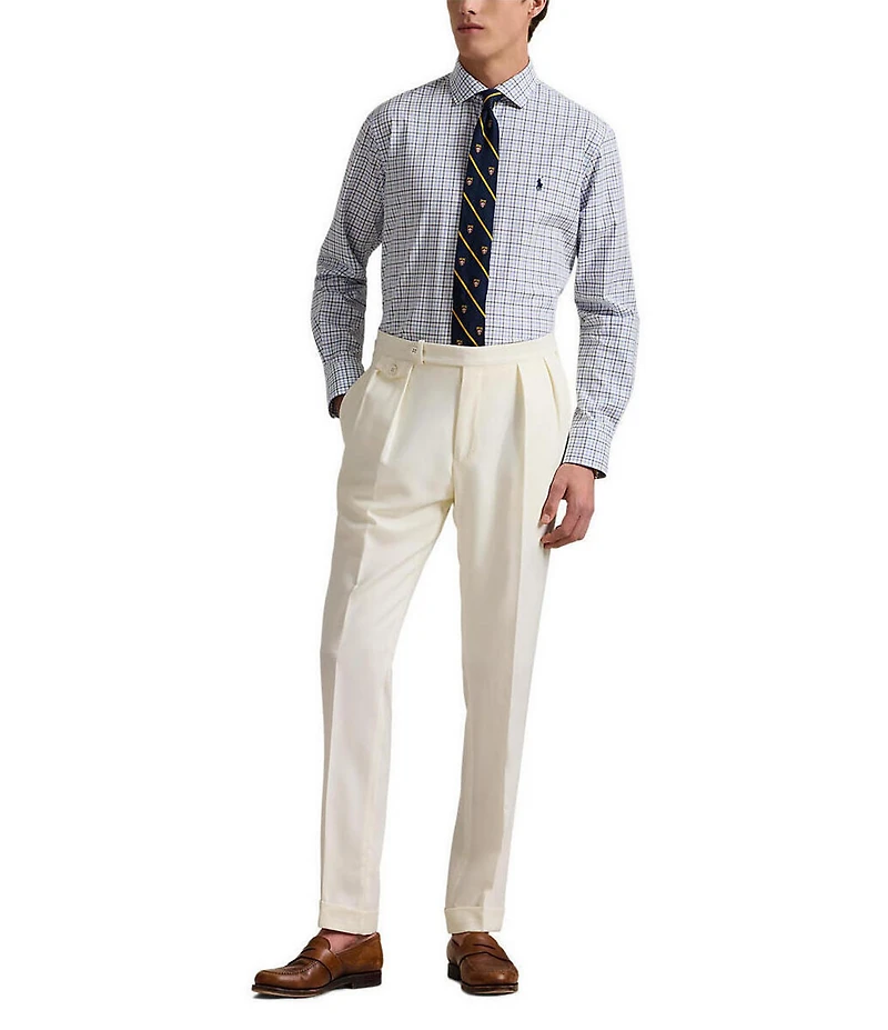 Polo Ralph Lauren Classic Tattersall Stretch Poplin Long Sleeve Woven Shirt