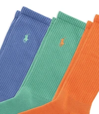 Polo Ralph Lauren Cushioned Rib Crew Socks 3-Pack