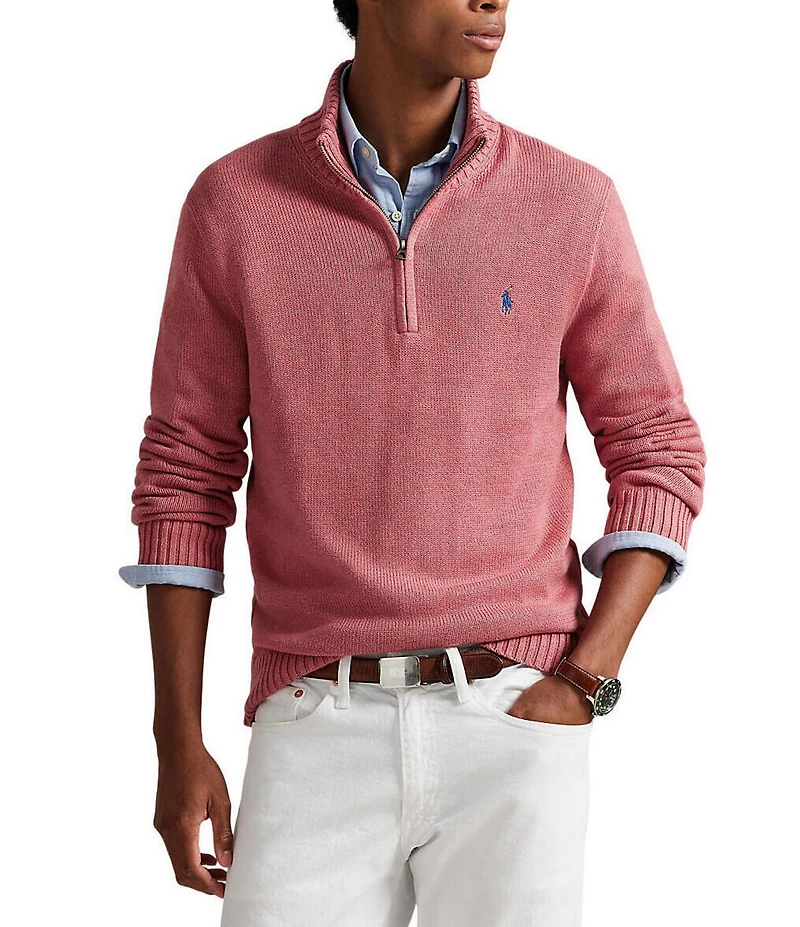 Polo Ralph Lauren Cotton Shaker Half-Zip Sweater