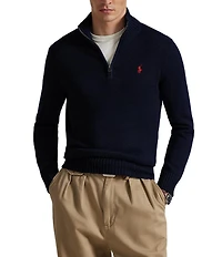 Polo Ralph Lauren Cotton Shaker Half-Zip Sweater