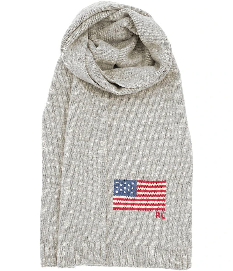 Polo Ralph Lauren Cozy Blend Flag Scarf