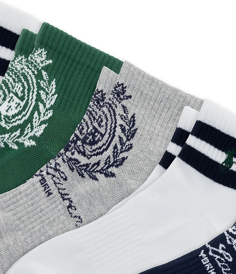 Polo Ralph Lauren Crest Quarter Socks 6-Pack