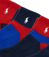 Polo Ralph Lauren Crest Sash Quarter Socks 6-Pack
