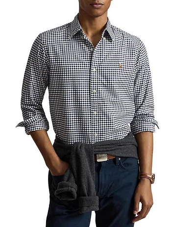 Polo Ralph Lauren Gingham Oxford Long Sleeve Woven Shirt