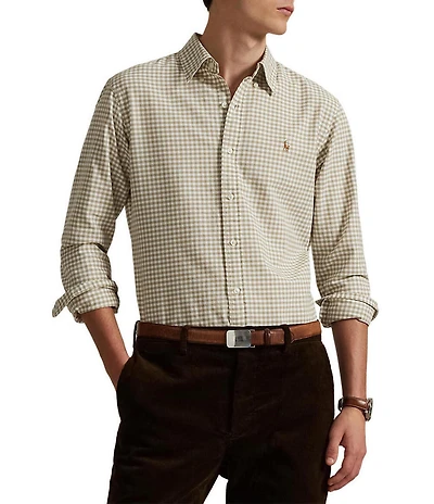 Polo Ralph Lauren Gingham Oxford Long Sleeve Woven Shirt