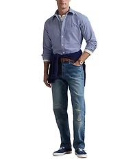 Polo Ralph Lauren Custom Fit Gingham Oxford Long Sleeve Woven Shirt