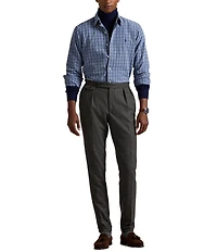 Polo Ralph Lauren Custom Fit Plaid Brushed Oxford Long Sleeve Woven Shirt