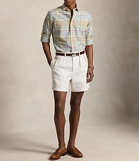 Polo Ralph Lauren Custom Fit Plaid Oxford Long Sleeve Woven Shirt