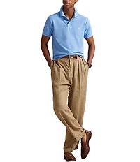 Polo Ralph Lauren Custom Slim Fit Solid Mesh Polo Shirt