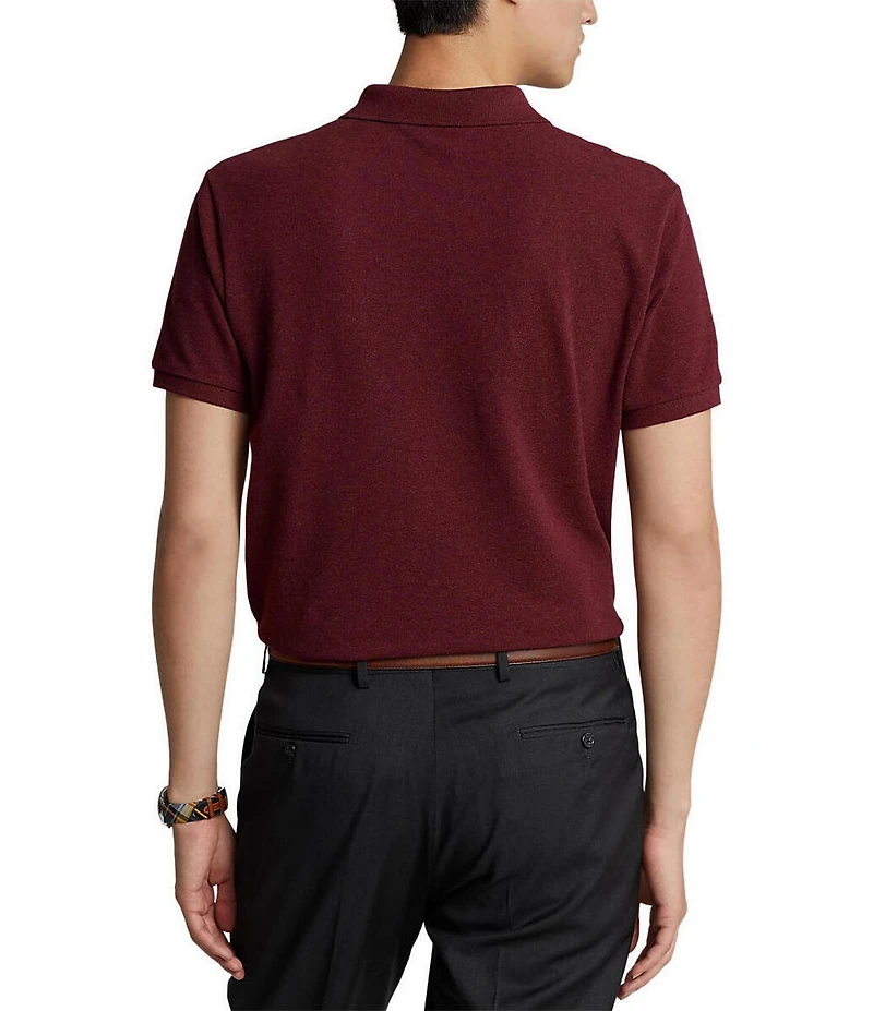 Polo Ralph Lauren Custom Slim Fit Solid Mesh Polo Shirt