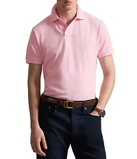 Polo Ralph Lauren Custom Slim Fit Solid Mesh Polo Shirt