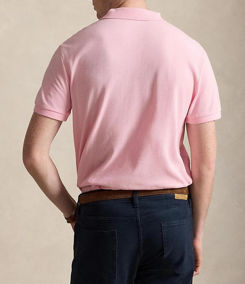 Polo Ralph Lauren Custom Slim Fit Solid Mesh Polo Shirt