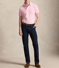 Polo Ralph Lauren Custom Slim Fit Solid Mesh Polo Shirt