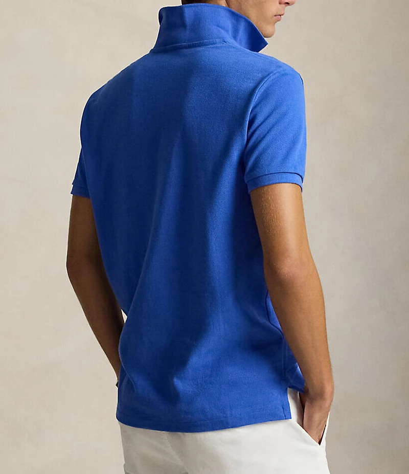 Polo Ralph Lauren Custom Slim Fit Solid Mesh Polo Shirt