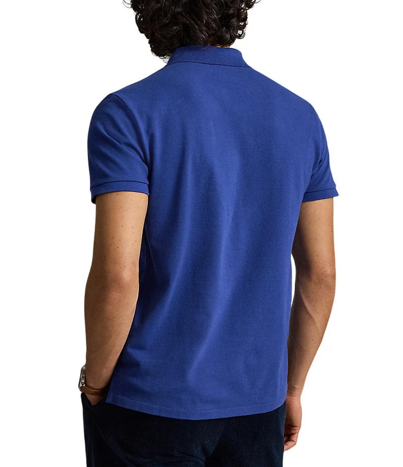 Polo Ralph Lauren Custom Slim Fit Solid Mesh Polo Shirt