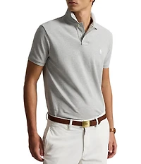 Polo Ralph Lauren Custom Slim Fit Solid Mesh Polo Shirt