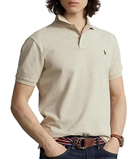 Polo Ralph Lauren Custom Slim Fit Solid Mesh Polo Shirt