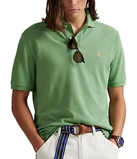 Polo Ralph Lauren Custom Slim Fit Solid Mesh Polo Shirt