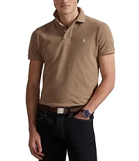 Polo Ralph Lauren Custom Slim Fit Solid Mesh Polo Shirt