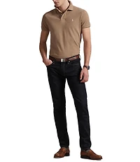 Polo Ralph Lauren Custom Slim Fit Solid Mesh Polo Shirt