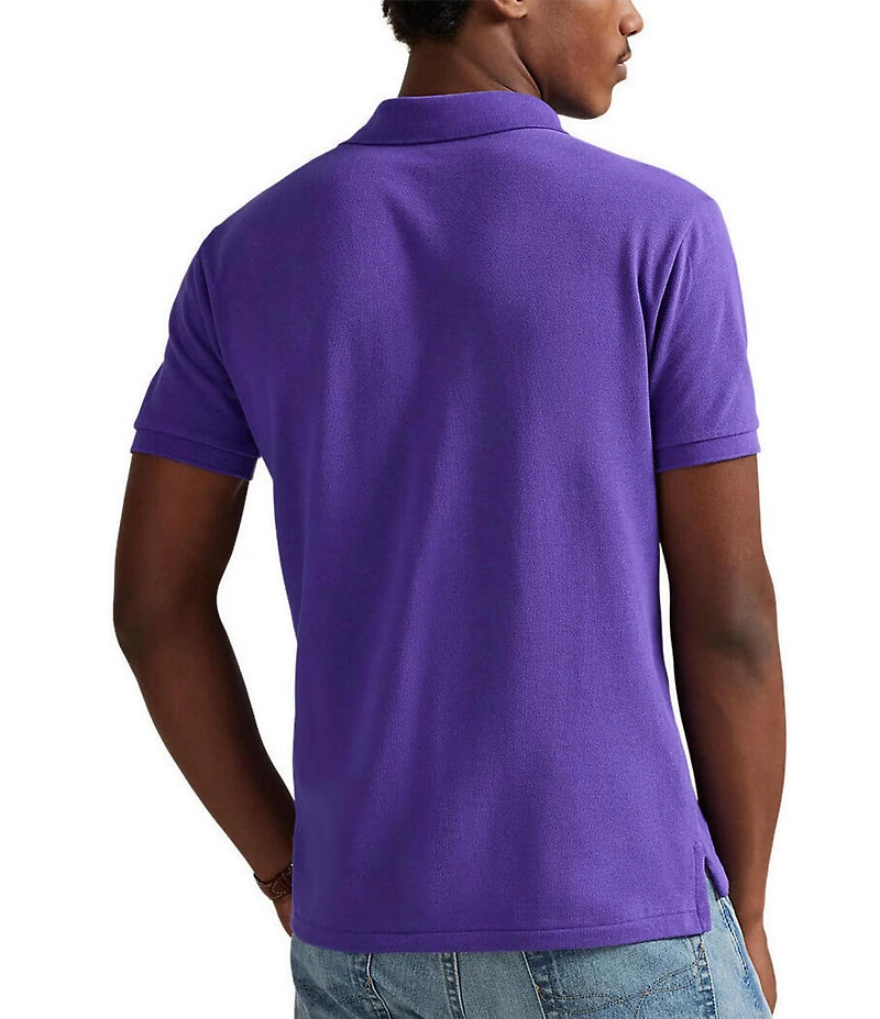 Polo Ralph Lauren Custom Slim Fit Solid Mesh Polo Shirt