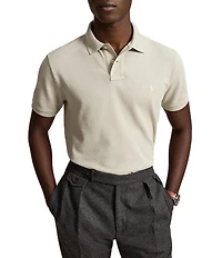 Polo Ralph Lauren Custom Slim Fit Solid Mesh Polo Shirt