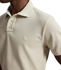 Polo Ralph Lauren Custom Slim Fit Solid Mesh Polo Shirt